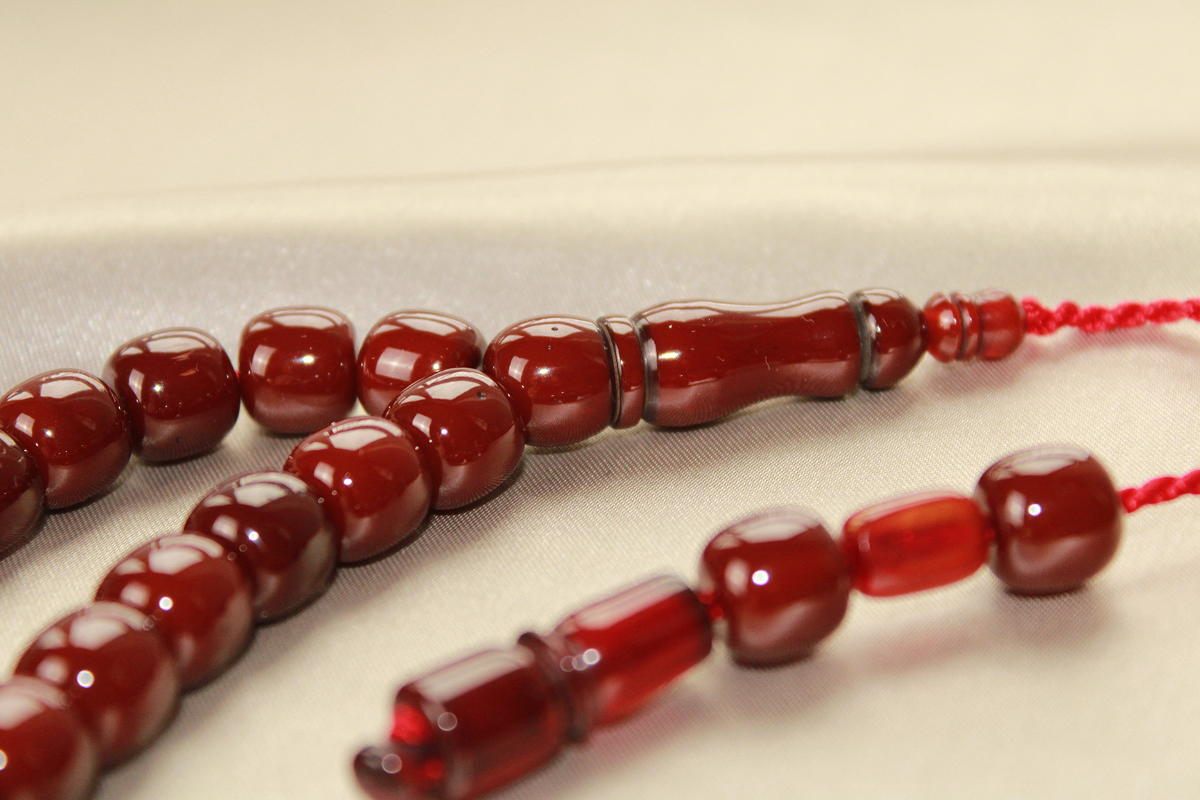 Antique Ottoman Cherry Amber Prayer Bead